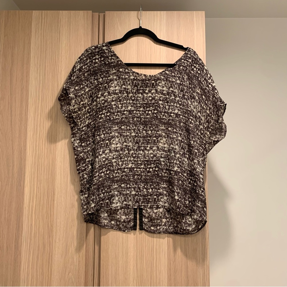 Joie Printed Silk Blouse - S